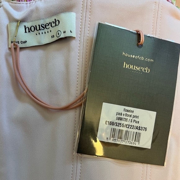 House of CB Rosalee Floral Pink Midi - Picture 4 of 12